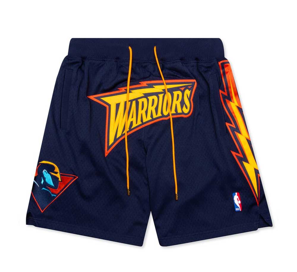 Blue and gold Golden State Warriors Just Don Retro NBA Basketball