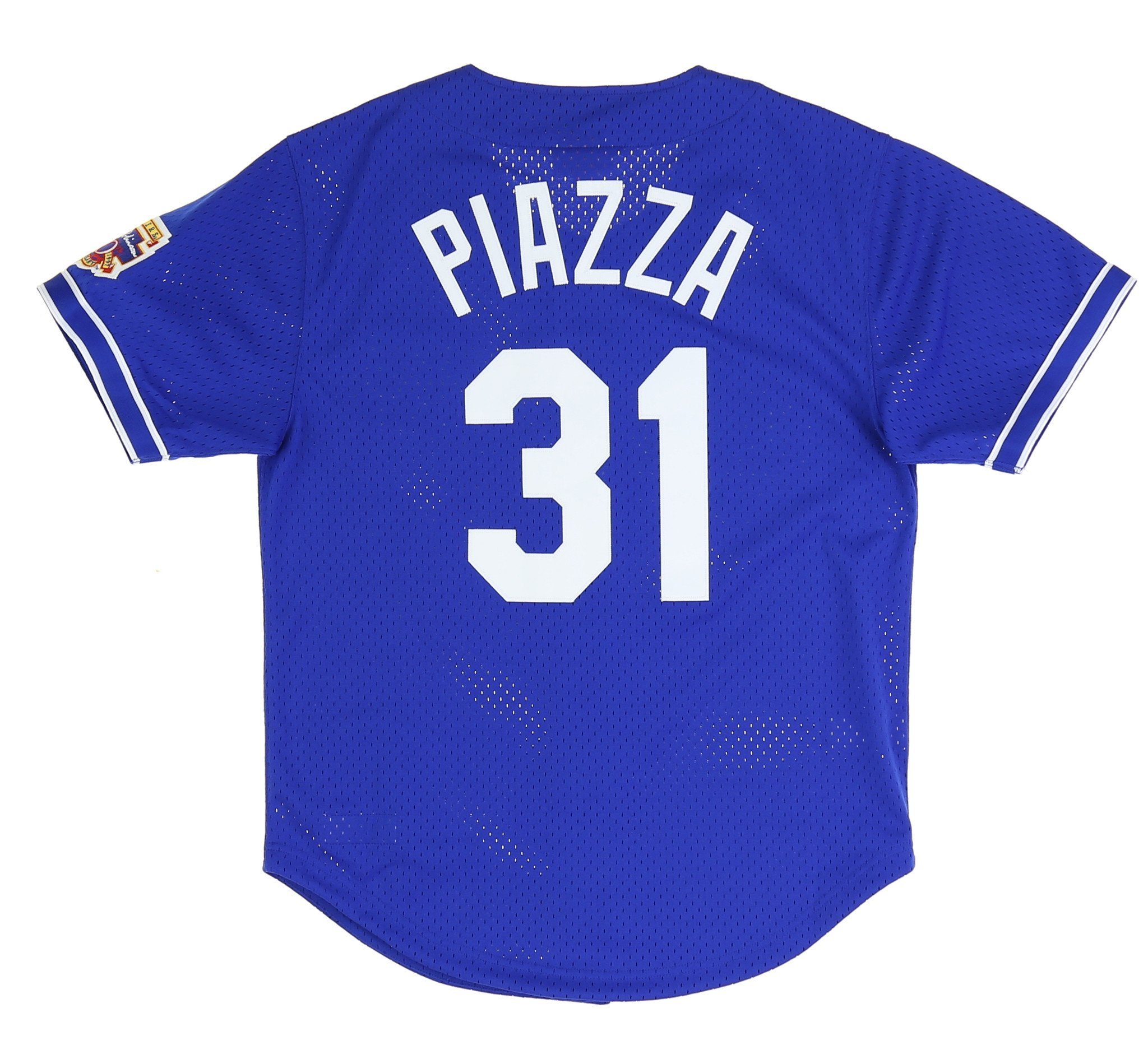 1996 Mike Piazza Game Worn Los Angeles Dodgers Jersey. Baseball
