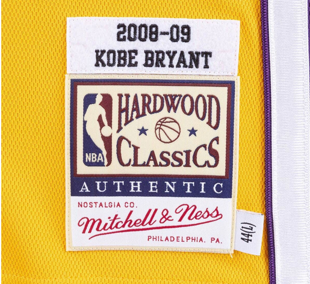 Men's Mitchell & Ness Kobe Bryant Gold Los Angeles Lakers 2008-09