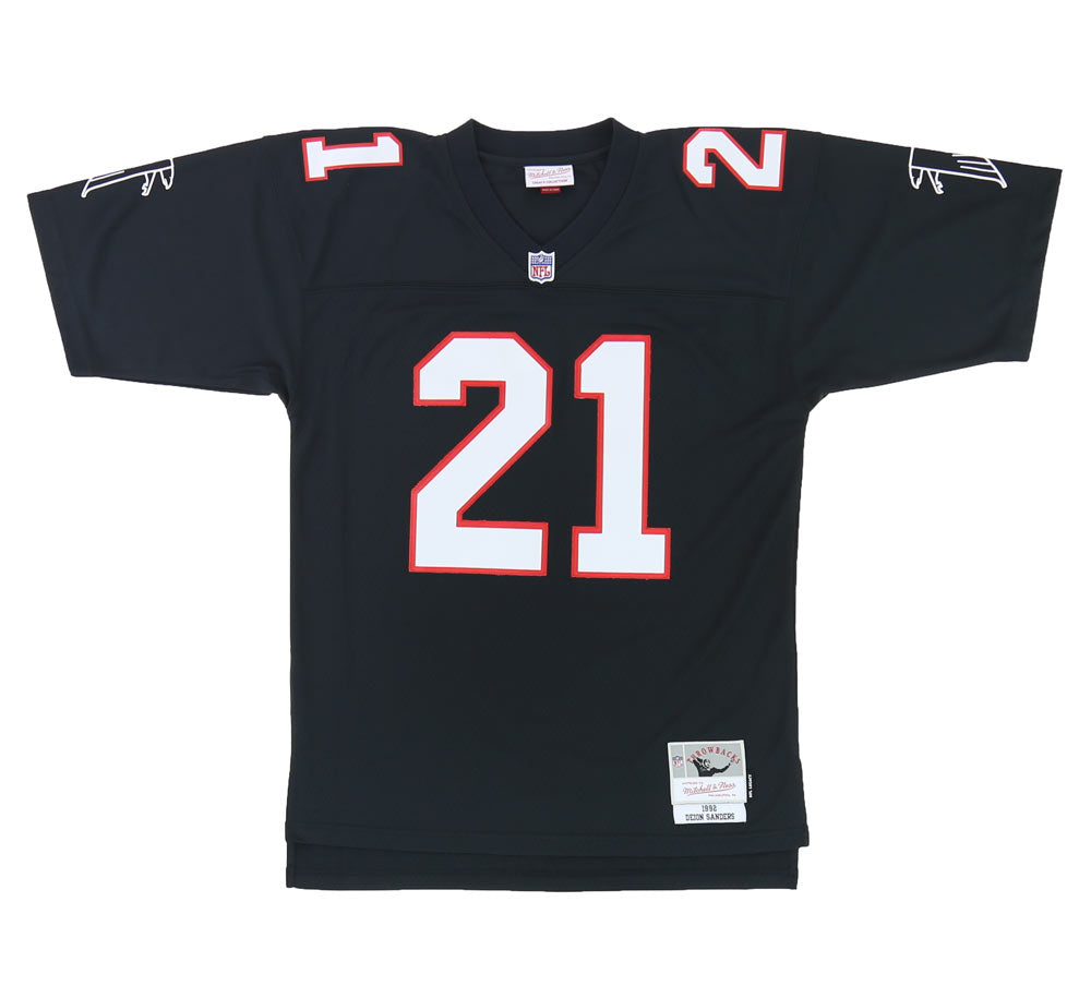 Deion Sanders Atlanta Falcons Mitchell & Ness Women's Legacy Replica Team Jersey - Black