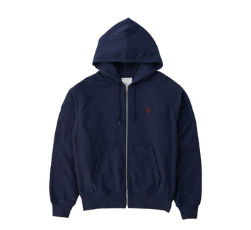 One Point Zip Hooded Sweatshirt