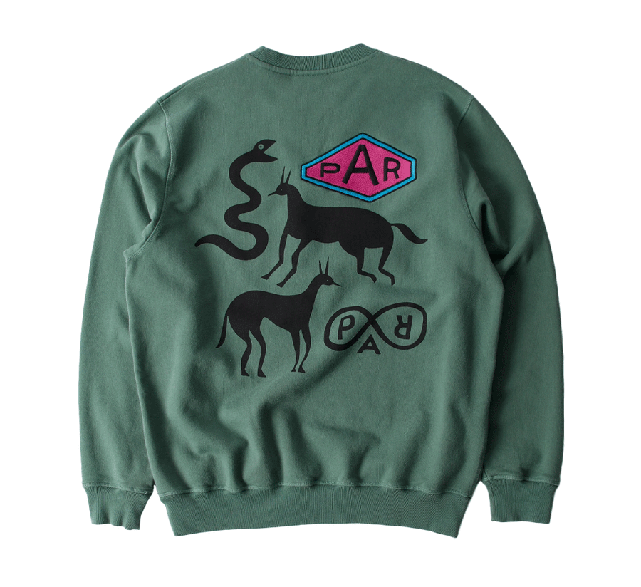 SNAKED BY A HORSE CREW NECK SWEATSHIRT