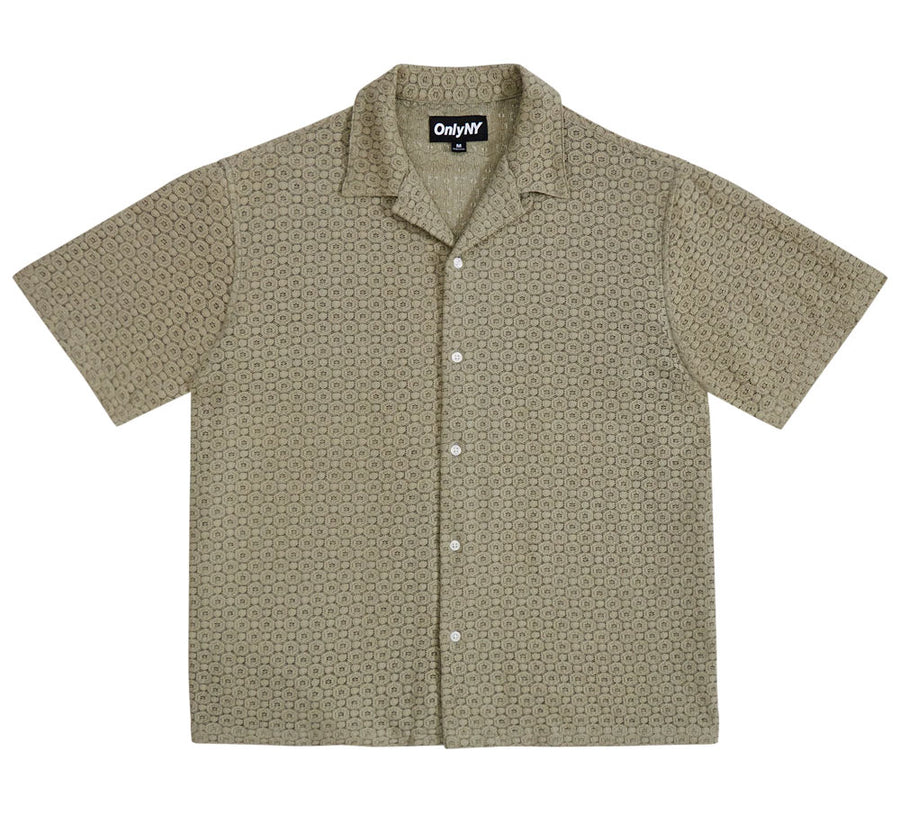 COTTON LACE CAMP SHIRT