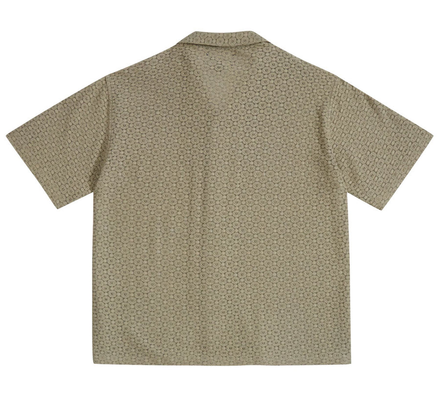 COTTON LACE CAMP SHIRT