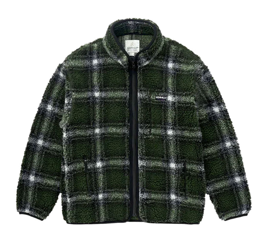 Shadow Plaid Sherpa Jacket