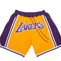 Just Don Shorts Los Angeles Lakers Road 1996