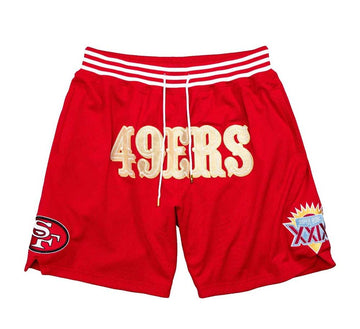 Mitchell & Ness x Just Don Graphic Print Athletic Shorts w/ Tags - Yellow,  17 Rise Shorts, Clothing - WMNJD20074